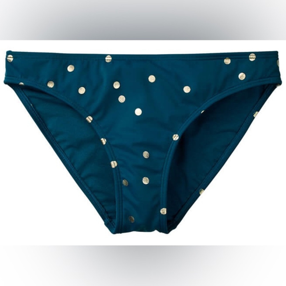 Boden Swim bikini 👙 bottom with gold polka dots , sz 6. D23